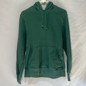 J. Crew Men’s winter green hooded sweatshirt. Classy, stylish and lightweight!